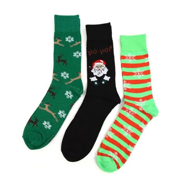 3 Pack Men's Crew Socks -Holiday - NWT - Picture 2 of 7